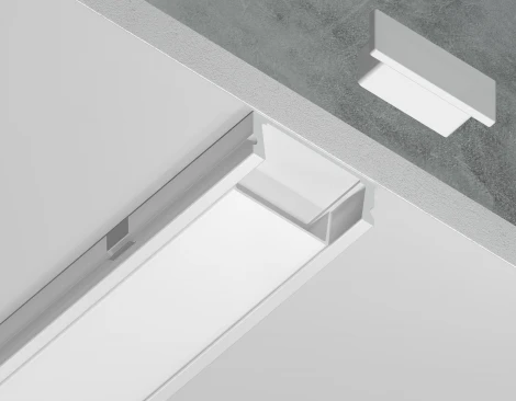 Алюминиевый профиль накладной для светодиодной ленты до 11мм Ambrella Illumination GP1700WH