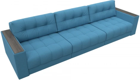 Диван прямой с декором Лига-049 НПБ Лонг Лига Диванов (Рогожка) арт.128419