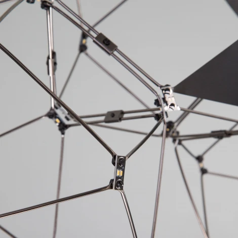 Подвесной светильник светодиодный Eurosvet Uma 90368/5 черный жемчуг (220V, на тросе)