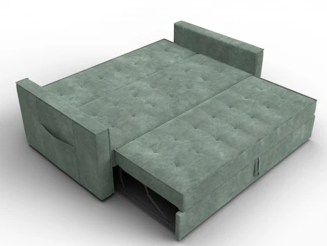 Диван прямой Лига-104 (160) (ЛДСП,Брус,Фанера,Велюр/Зеленый) Лига Диванов 134881