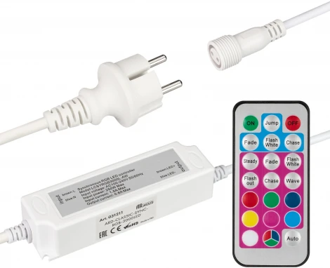 Контроллер ARD-CLASSIC-SYNC-RGB-3000LED White (230V, 250W, RF ПДУ) (Закрытый)