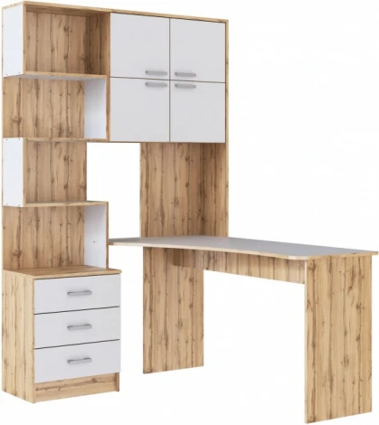 Компьютерный стол Ганор Woodville (ЛДСП/Белый) арт.602812