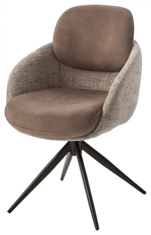 Стул ГРЕЙС (GRACE) 360 град, цвет КАПУЧИНО PENA-172 / G1229-7, ткань / ШОКОЛАДНОЕ ЗОЛОТО, ®DISAUR M-City 64845