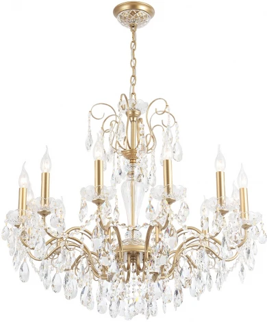 Подвесная люстра Crystal Lux MONTANA SP12 (220V, подвески, на цепи, подсвечник, свеча)