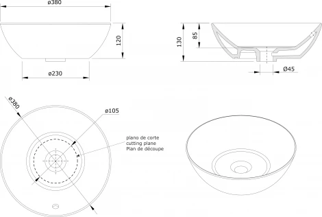 Рукомойник Sanindusa Sanlife 136379