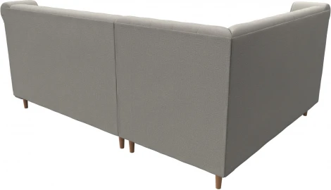 Диван кухонный угловой Бронкс левый угол (Бежевый/Рогожка) Лига Диванов арт.123978L