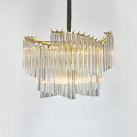 Подвесная люстра Waltz D80 ImperiumLoft Waltz01 (177867-26) (220V, хрусталь, на цепи)