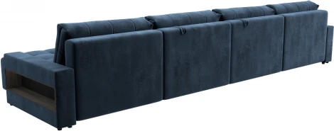 Диван п-образный с полками Лига-053 НПБ Лонг Лига Диванов (Велюр) арт.128993
