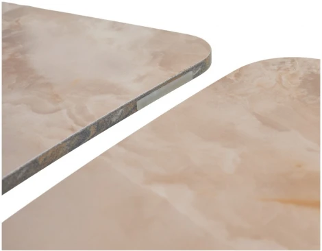 Стол ALATRI 120 GLOSS AMBER JADE SOLID CERAMIC / BLACK, ®DISAUR