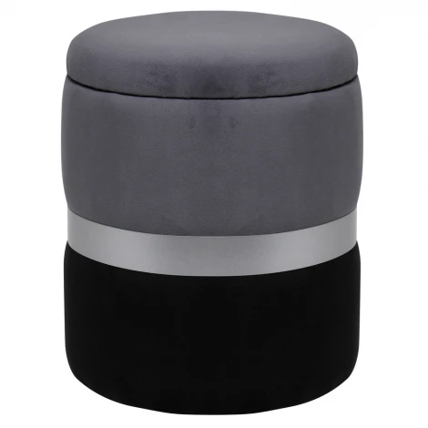Пуф Dreambag Аризона Серо-Черный (Серебро) 13671