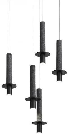 Подвесной светильник iLamp Lofty 10704P/1-D150 BK-GR (220V, на проводе)