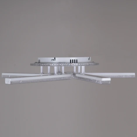 Потолочная люстра светодиодная на штанге с пультом с регулировкой цветовой температуры, яркости и ночным режимом Reluce 54430-0.3-05C WH