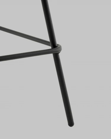 Стул полубарный Фуриоса экокожа чёрный Stool Group арт.УТ000041270