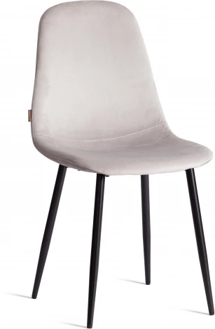 Стул BREEZE (mod. JSC-58) (Велюр,Металл  /Светло-серый,Черный)