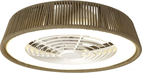 Потолочная люстра светодиодная с вентилятором Mantra Polinesia 8227 (регулировка яркости, 220V, пульт управления, круглые)