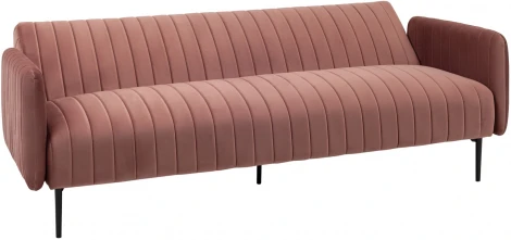 Диван прямой Stool Group Дрезден велюр пыльно-розовый УТ000035920