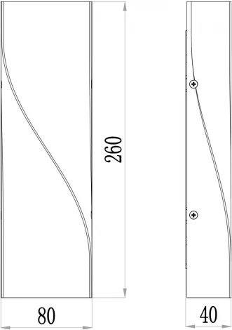 Настенный светильник уличный Maytoni Twist O040WL-L11B3K (LED, 220V, IP65)