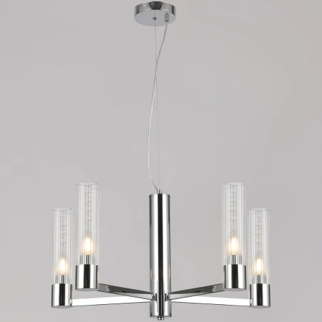 Подвесная люстра ILLUMICO IL0313-5P-79 CR (220V, на тросе)