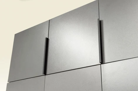 Антресоль трехдверная L1200 Баско Mebelson (ЛДСП/Графит) арт.173775,2125