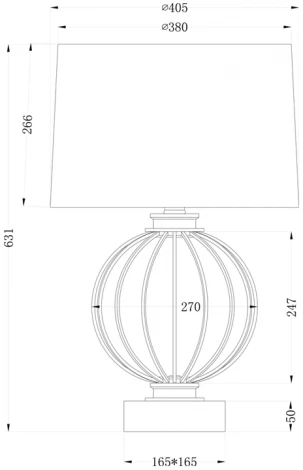 Интерьерная настольная лампа Garda Decor 22-86949 (220V)