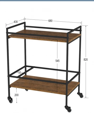 Стол сервировочный Спич дуб американский от фабрики Mebelik