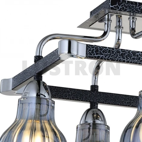 Потолочная люстра N-Light 411 411-06-63CBC chrome + black crack