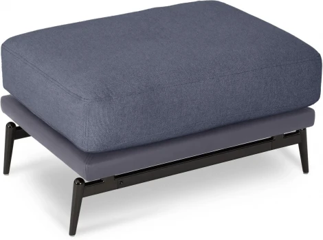 Пуф Ispani ОГОГО (арт.808359), (Ткань,Экокожа/Серый,Синий)