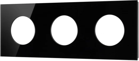 Рамка стеклянная FRM-GLARE-GC-3-BK (Arlight) 043839