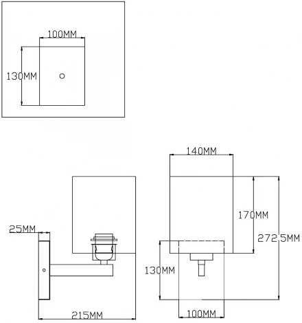 Бра Moderli Viola V2680-1W (220V, куб)