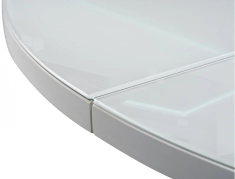 Стеклянный стол Woodville Регна белый / черный 504219