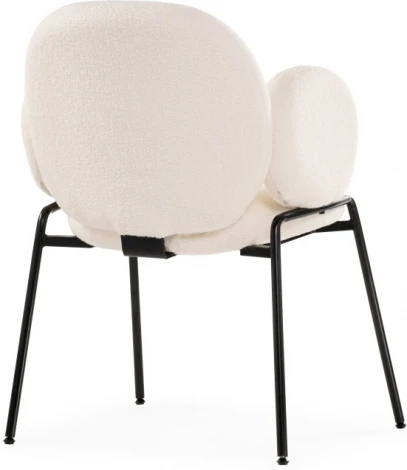 Стул на металлокаркасе Woodville Kalipso white / black