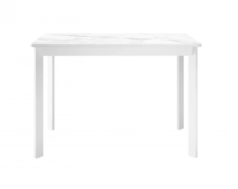 Стол DikLine LK110 Керамика Белый мрамор/подстолье белое/опоры белые арт.00-00073630