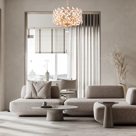 Потолочная люстра хрустальная на штанге Arte Milano Sorrento-7019 377019/5/300/390 GD (220V)