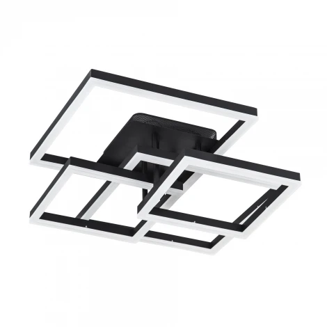 Потолочная люстра светодиодная на штанге с пультом с регулировкой цветовой температуры LED4U L11015-4 BK