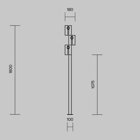 Наземный уличный светильник Maytoni Torq O494FL-L30B3K (LED, 220V, IP65)