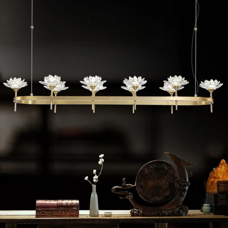 Подвесная люстра Lotos Long 10 ImperiumLoft Lotos-Long01 (177885-26) (220V, на тросе)