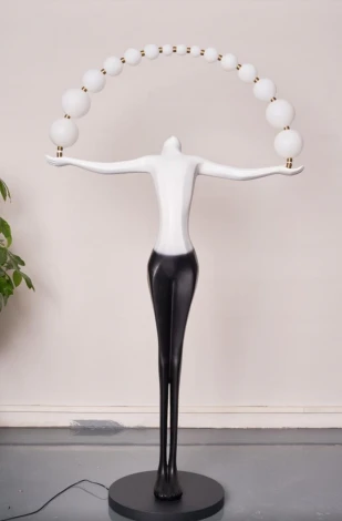 Торшер Alfa Light F2724-05 (LED, 220V, шар, фигура человека)