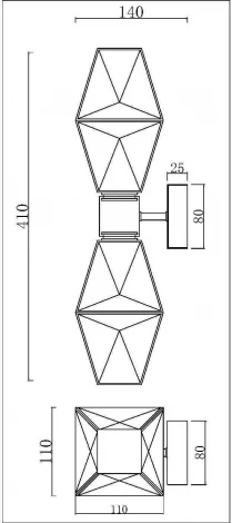 Бра Coctail time MOD325WL-02G Maytoni (220V)