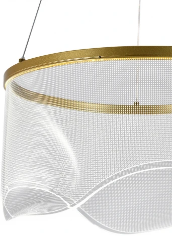 Подвесной светильник с таймером (14029/1P Gold) Indigo Veletta V000164L (LED, 220V, пульт управления, на тросе)