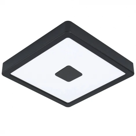 Уличный настенно-потолочный светильник Eglo Iphias 2 900283 LED 17W, 2000lm, IP44, L210, B210, H30, сталь, черный/ пластик, белый