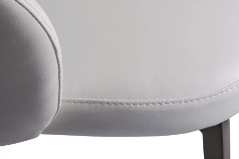 Обеденный стул Garda Decor 58DB-19015STUL-BEL (Черный/Белый)