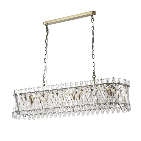 Подвесная люстра хрустальная Modelux MODELUX ML.20211.10 AB