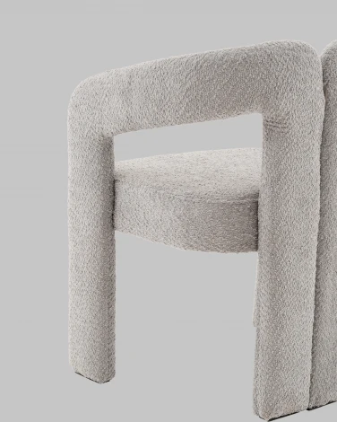Стул Болинджер букле светло-серый Stool Group арт.УТ000041354