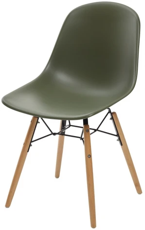 Обеденный стул M-City BONNIE 292-DPP хаки с деревянными ножками