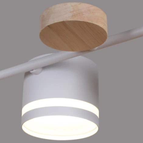 Потолочная люстра на штанге Reluce 68730-0.3-06 GX53 WH+WOOD