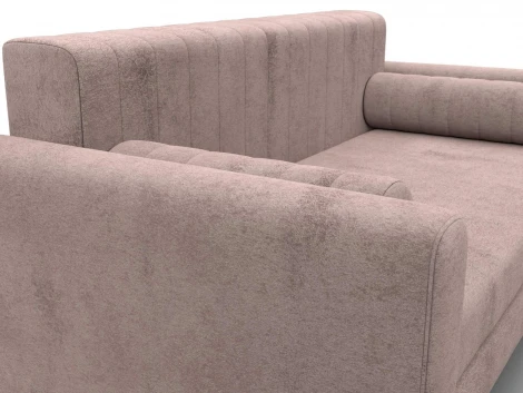 Диван прямой Лига-070 (ЛДСП,Брус,Фанера/Дерево/Велюр/Бежевый) Лига Диванов 129754