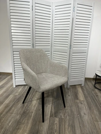 Стул M-City BRANDY WZ2042-19 галечный серый/ черный каркас