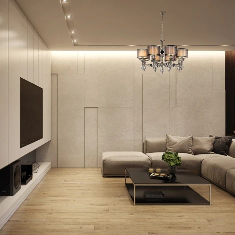 Подвесная люстра Lumien Hall Monelya LH1054/8H-NK-WT