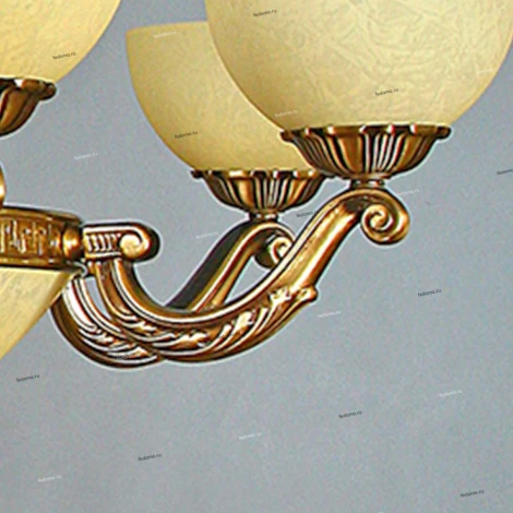 Люстра подвесная Ambiente by Brizzi Tenerife, 16 ламп, бронза с бежевым