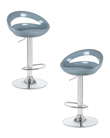 Набор 2 шт стул барный DOBRIN DISCO (серый)